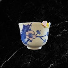 Load image into Gallery viewer, Plum Blossom Pattern Yobitsugi Teacup　梅花柄呼継ぎ湯呑み - KOKO utsuwa