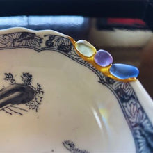 Load image into Gallery viewer, Pine pattern Yobitsugi plate  松柄呼継ぎ皿 - KOKO utsuwa