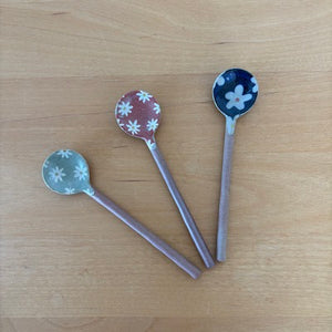 Bunzan Ceramic Spoon -flower-