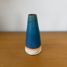 Load image into Gallery viewer, Tokoname Flower Vase  -blue-