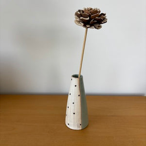 Tokoname Flower Vase  -Dots-