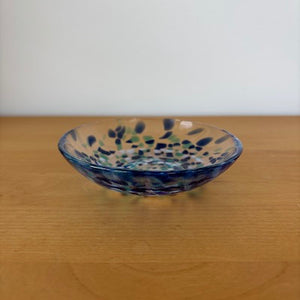 Matsugaoka Glass Plate -Umi Blue-