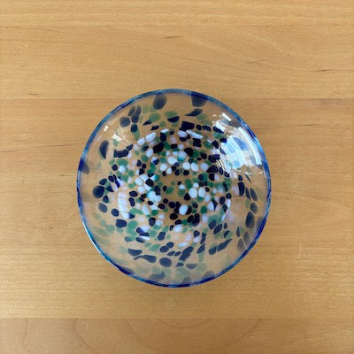 Matsugaoka Glass Plate -Umi Blue-