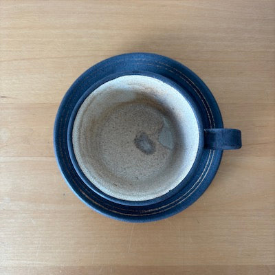 Nekome Espresso Cup & Saucer   -Kuro Kairagi-