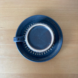 Nekome Espresso Cup & Saucer   -Kuro Kairagi-