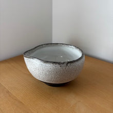 Load image into Gallery viewer, Shirayuki – Snow Speckle Katakuchi Matcha Bowl