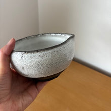 Load image into Gallery viewer, Shirayuki – Snow Speckle Katakuchi Matcha Bowl