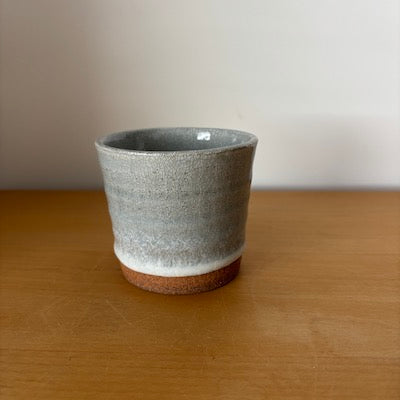 Ash Gray & White Line Cup