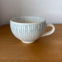 Load image into Gallery viewer, Rain Drip Light Blue Wide Mug