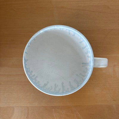 Rain Drip Light Blue Wide Mug