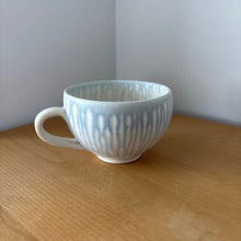 Load image into Gallery viewer, Rain Drip Light Blue Wide Mug