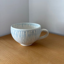 Load image into Gallery viewer, Rain Drip Light Blue Wide Mug