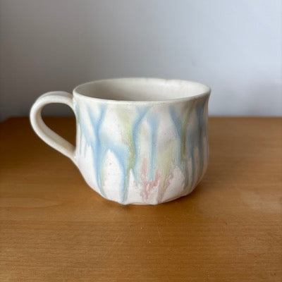 Drip Glaze Wide Mug  -Ocean Breeze-
