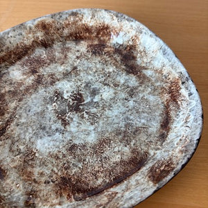 Marushin Decoboco Plate  -Brown-