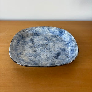 Marushin Decoboco Plate  -Blue-