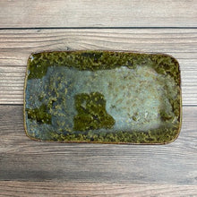 Load image into Gallery viewer, Rectangle Plate  Oribe-Green - KOKO utsuwa