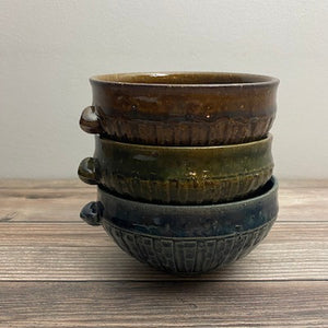 Shinogi Bowl  Oribe-Green - KOKO utsuwa