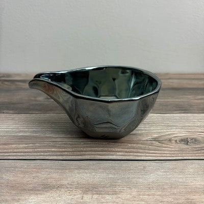 Tsubame Kobo  Platinum Blue  Sake Serving Bowl