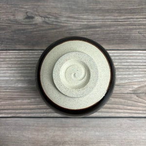 Mini Matcha Bowl   Tenmoku Gold Unofu-nagashi