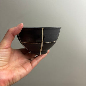 Hyozan Chawan Bowl   Ichimatsu