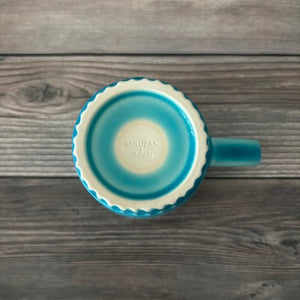 SAKUZAN Stripe Mug  -Turquoise Blue- - KOKO utsuwa