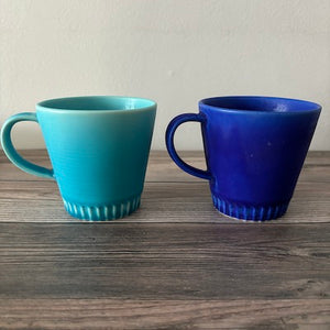 SAKUZAN Stripe Mug  -Ocean Blue- - KOKO utsuwa