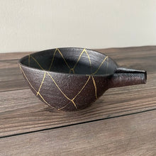 Load image into Gallery viewer, Gold Mesh Katakuchi Sake Serving Bowl - KOKO utsuwa