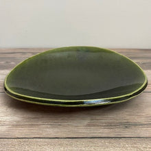 Load image into Gallery viewer, Tawami Oval Plate   Oribe Green - KOKO utsuwa