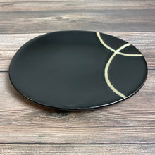 Load image into Gallery viewer, Black Oribe Oval Plate - KOKO utsuwa