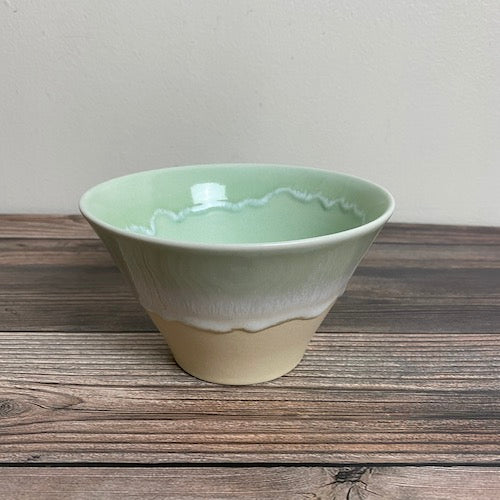 Pastel Jello Bowl  (green x cream) - KOKO utsuwa