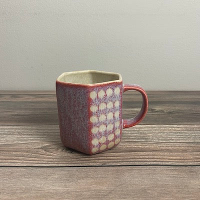 White Dots Hexagon Mug - KOKO utsuwa