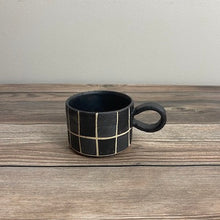 Load image into Gallery viewer, Espresso Cup &amp; Saucer   Ichimatsu - KOKO utsuwa